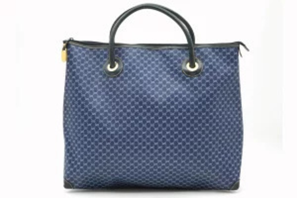 Gucci GG Tote Leather Navy Blue
